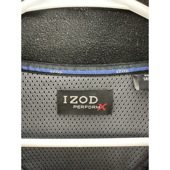 Izod Preform X Mens Sweatshirt Size Large Blue Fleece Pullover 1/4 Zip - Picture 5 of 12